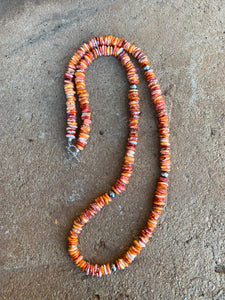 Orange Spiny Oyster Necklace N0310