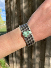 Load image into Gallery viewer, Angel Wing Variscite Cuff C0451