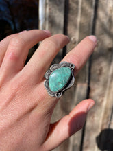 Load image into Gallery viewer, Broken Arrow Variscite Ring Size 7