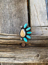 Load image into Gallery viewer, Elk Ivory And Turquoise Ring