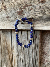 Load image into Gallery viewer, Lapis and Silver Bracelet
