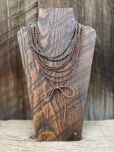 Load image into Gallery viewer, Turquoise And Copper Necklace N0679