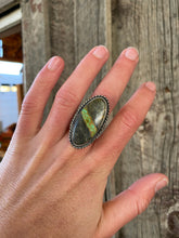 Load image into Gallery viewer, Tyrone Turquoise Ribbon Ring Size 8.5 R0319