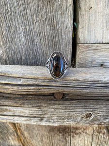 Vintage Petrified Wood Ring Size 7 R0251