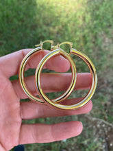 Load image into Gallery viewer, Gold Filled LARGE Hoops E0217