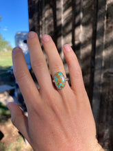 Load image into Gallery viewer, Turquoise ring Size 6 3/4 R0474
