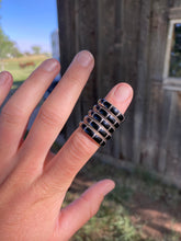 Load image into Gallery viewer, Black Onyx Inlay Rings R0439