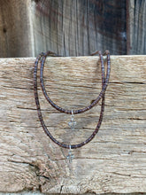Load image into Gallery viewer, Brown Cross Necklace N0923