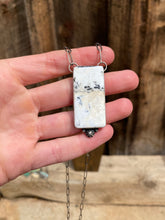 Load image into Gallery viewer, White Buffalo Bar Necklace N0829
