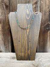 Load image into Gallery viewer, Square Bead Turquoise Necklace