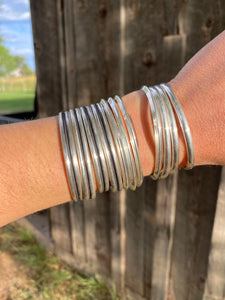 Sterling Stacker Cuff C0389