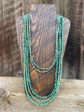 Load image into Gallery viewer, Turquoise Rondelle Necklace N0594