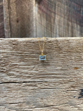 Load image into Gallery viewer, Aquamarine CZ Necklace GF