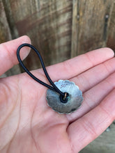 Load image into Gallery viewer, Sterling Silver Vintage Button Hair Tie