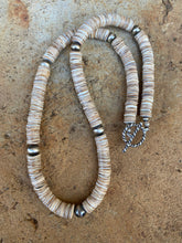 Load image into Gallery viewer, Tan Heishi Necklace N0482