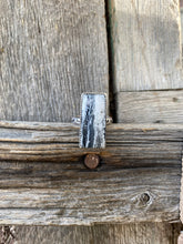 Load image into Gallery viewer, White Buffalo Ring Size 8.5 R0489