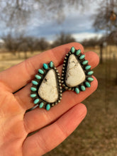 Load image into Gallery viewer, White Buffalo Earrings