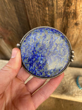 Load image into Gallery viewer, Vintage Sterling Lapis Buckle