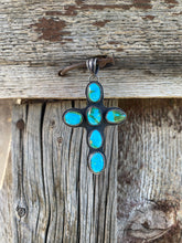 Load image into Gallery viewer, Sonoran Gold Cross Pendant P0463
