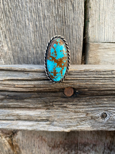 #8 Turquoise Ring Size 8.5 R0175