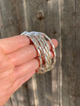 Load image into Gallery viewer, Twisted Silver Cuff C0386