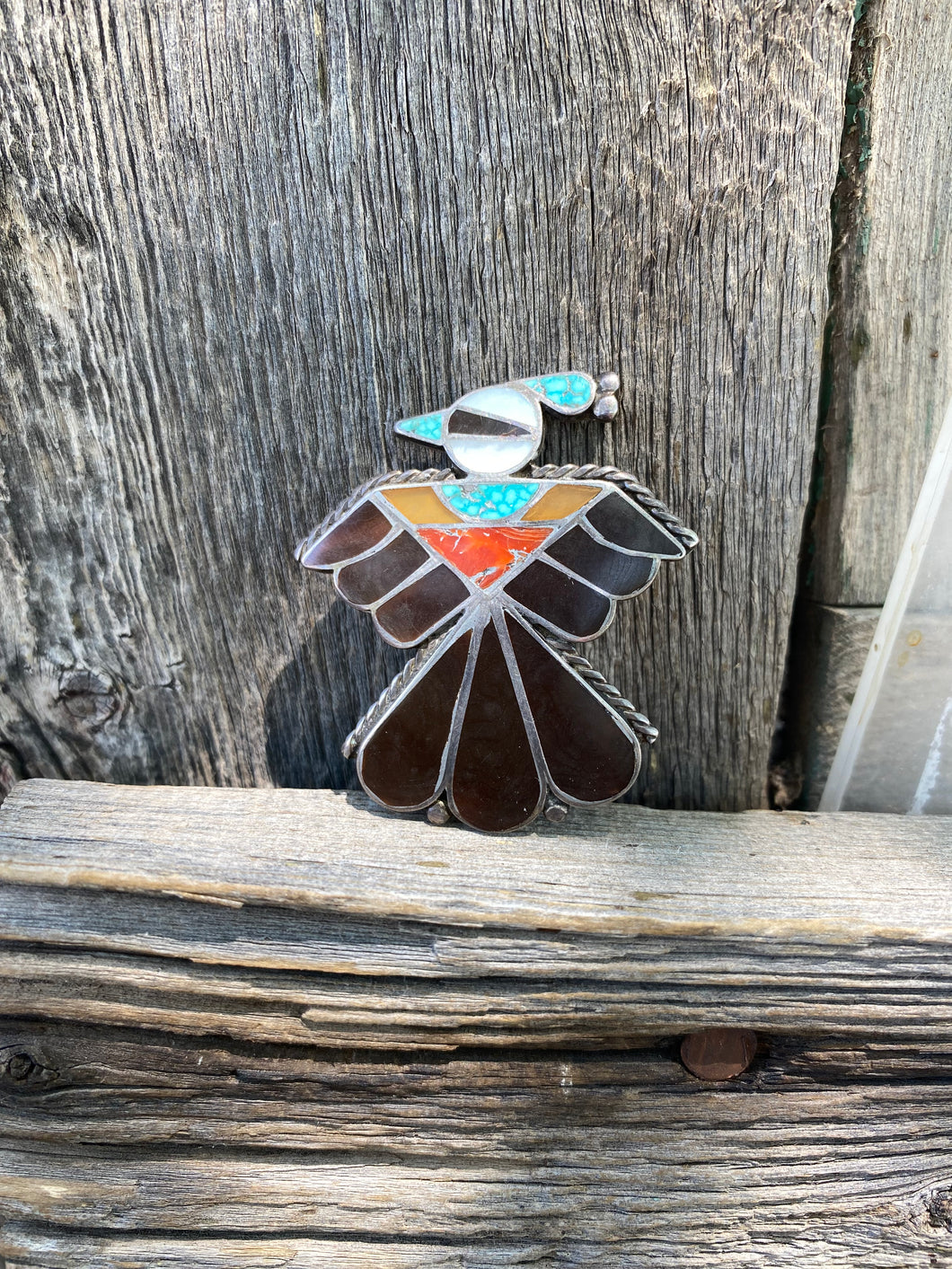 Vintage Thunderbird Inlay Pin