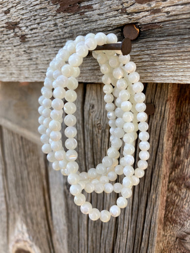 Mother of Pearl Stretch Bracelet C0223