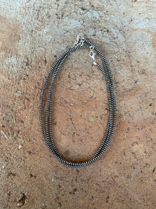3mm Sterling Suacer Necklace 16” N0687