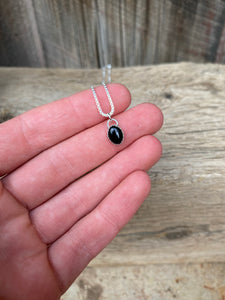Black Onyx Pendant Necklace N0674