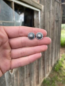 Silver Concho Studs E0222