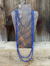 Load image into Gallery viewer, Lapis and Silver Necklace N0633