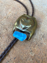 Load image into Gallery viewer, Brass Repurposed Bolo N0888