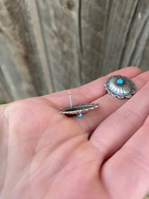 Load image into Gallery viewer, Turquoise Concho Earrings E0207