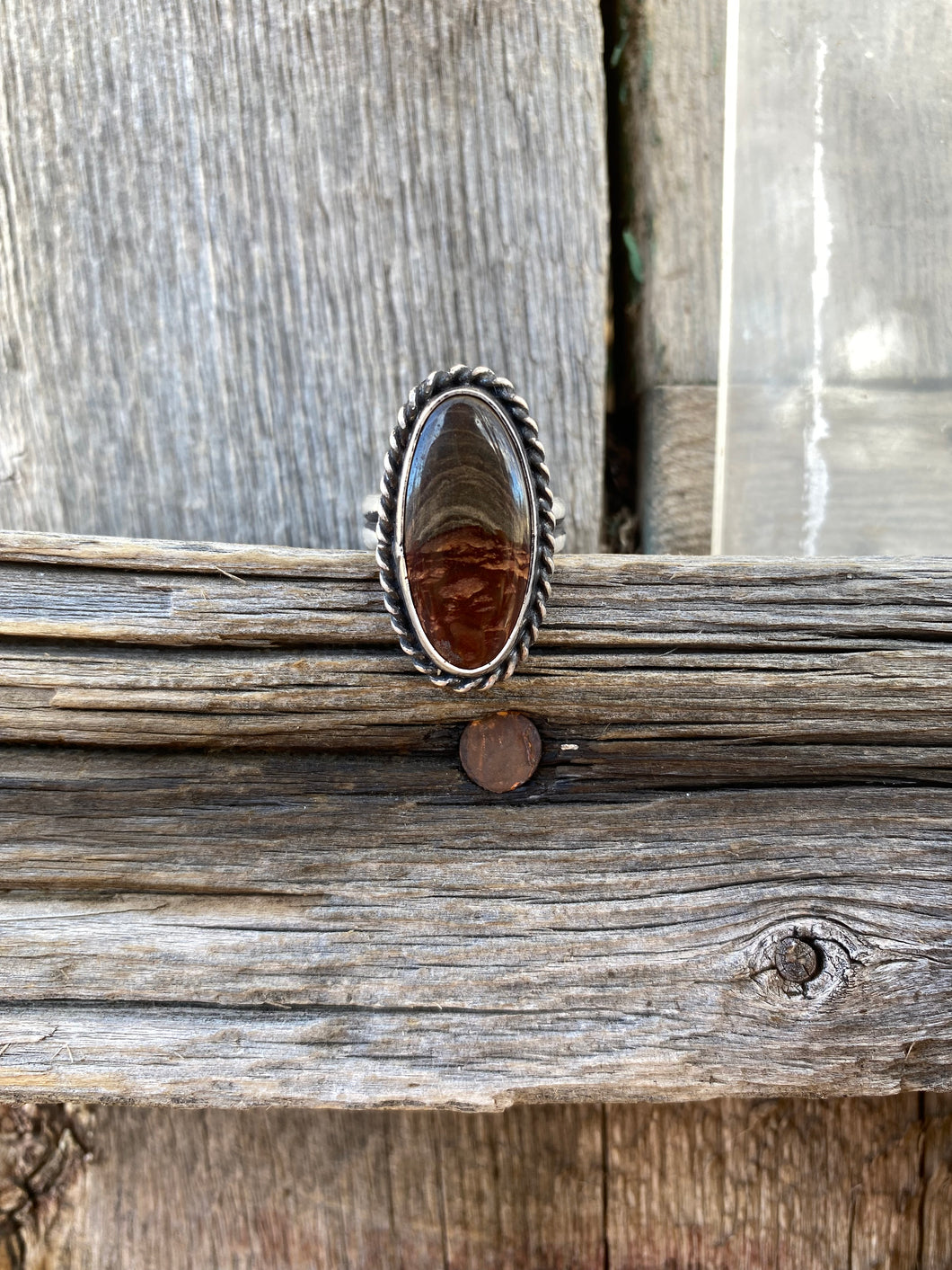 Biggs Jasper Ring Size 7 R0370