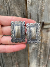 Load image into Gallery viewer, Sterling Silver Vintage Concho Earrings E0290