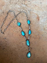 Load image into Gallery viewer, Tyrone Turquoise Lariat Necklace N0701