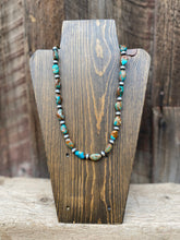 Load image into Gallery viewer, Fox Turquoise and Silver Necklace N0724