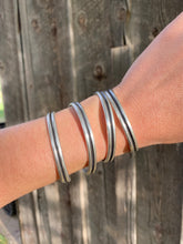 Load image into Gallery viewer, Double Band Sterling Cuff C0390