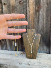 Load image into Gallery viewer, Pearl Lariat Necklace
