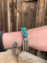 Load image into Gallery viewer, Vintage Turquoise Cuff C0437