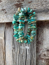 Load image into Gallery viewer, Cross Charm Turquoise Stretchy Bracelet C0394