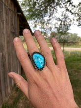 Load image into Gallery viewer, Sleeping Beauty Nugget Top Ring Size 7 R0298