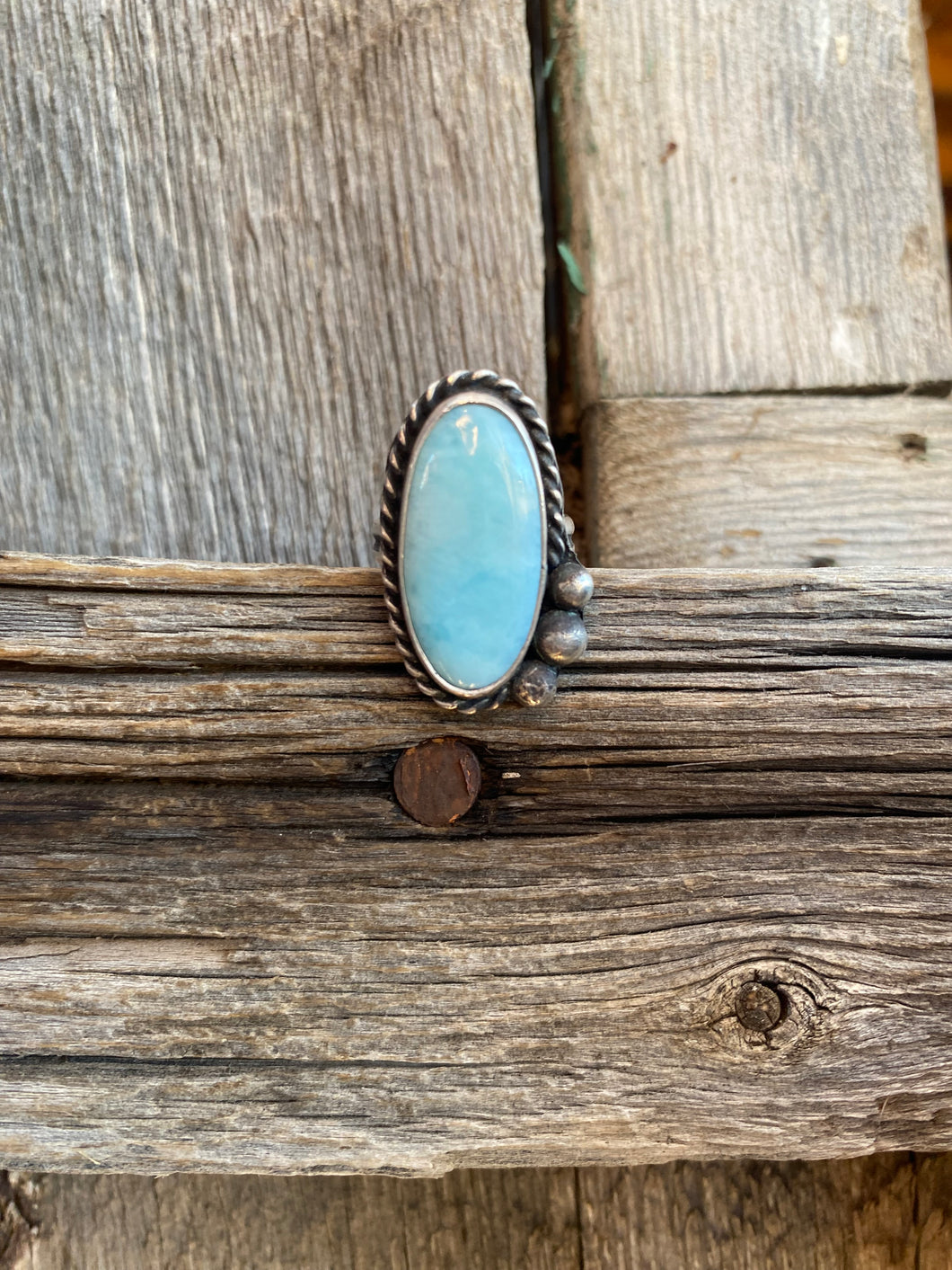 Larimar Ring Size 6 R0417