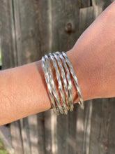 Load image into Gallery viewer, Twisted Silver Cuff C0386