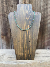 Load image into Gallery viewer, Diamond Cut Rondelle African Turquoise Necklace