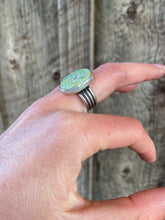 Load image into Gallery viewer, Nautilus Variscite Ring Size 8 3/4 R0326