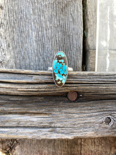 Number 8 Turquoise Ring Size 7 R0369