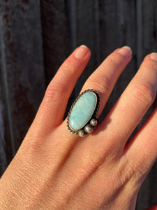 Larimar Ring Size 6 R0417