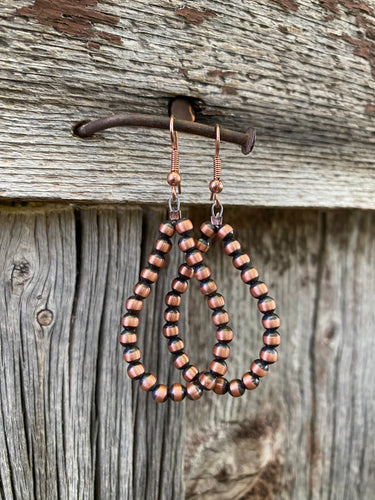 Copper Pearl Earrings E0223