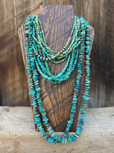 Load image into Gallery viewer, Long Turquoise Necklace N0698